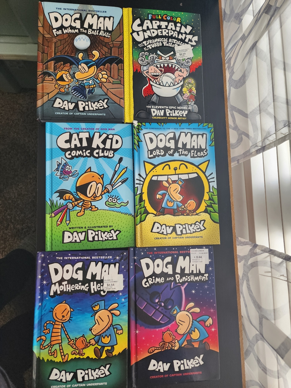 5 Dog Man,1 Cat Kid,1 Captain Underpants Book Set by Dav Pilkey